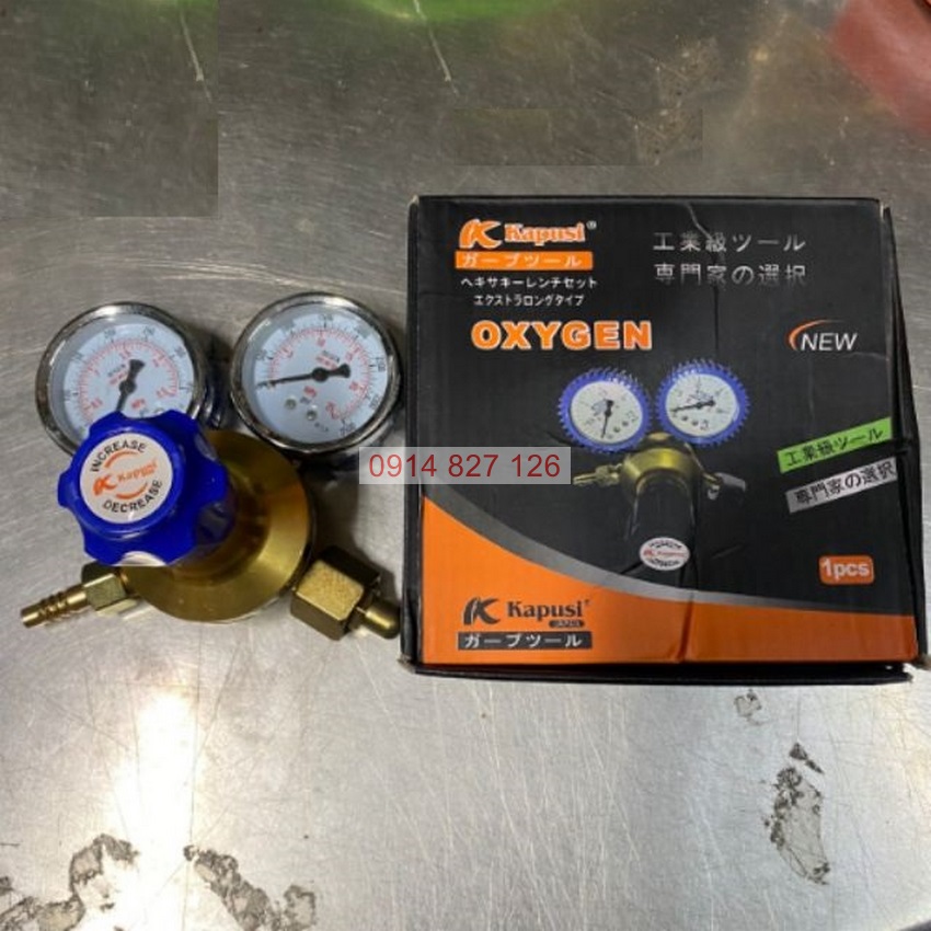 Đồng hồ ga điều áp khí gas và oxy (K-2008 và K-2006) KAPUSI, van giảm áp, áp suất 15Mpa