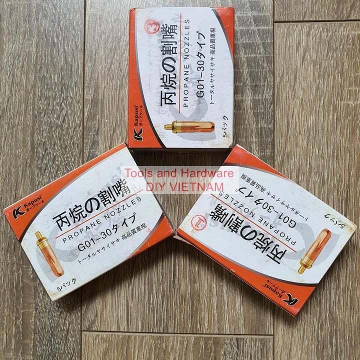 Hộp Béc cắt gió đá oxy gas hãng Kapusi đủ số 1, 2, 3 cắt độ dày lên đến 30mm (K-2058, K-2059, K-2060)