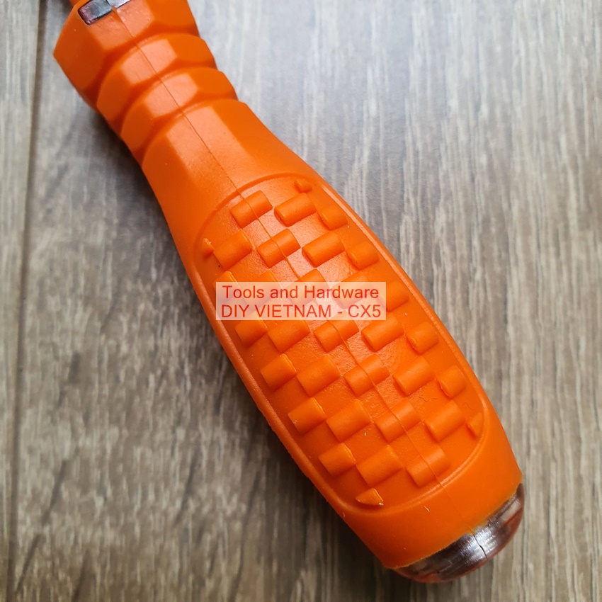 Bút thử điện cao cấp hãng Kapusi K-9086 đã kiểm định chất lượng, đầu dẹt, thân bọc cao su cách điện