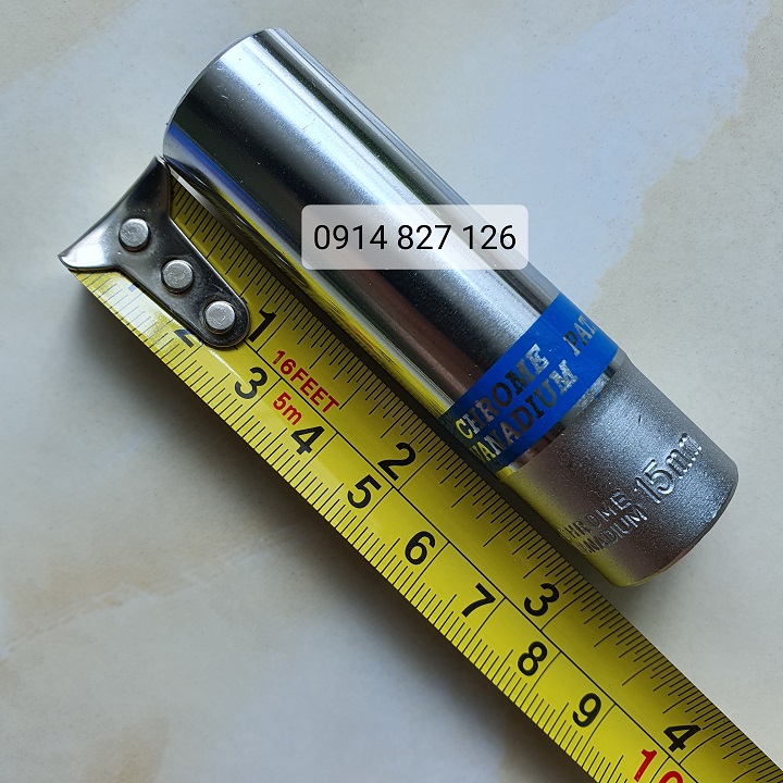 Tuýp mở bulong 1/2 inch thân dài 8cm hãng TOP (Khẩu vặn ốc 1/2 inch dài)