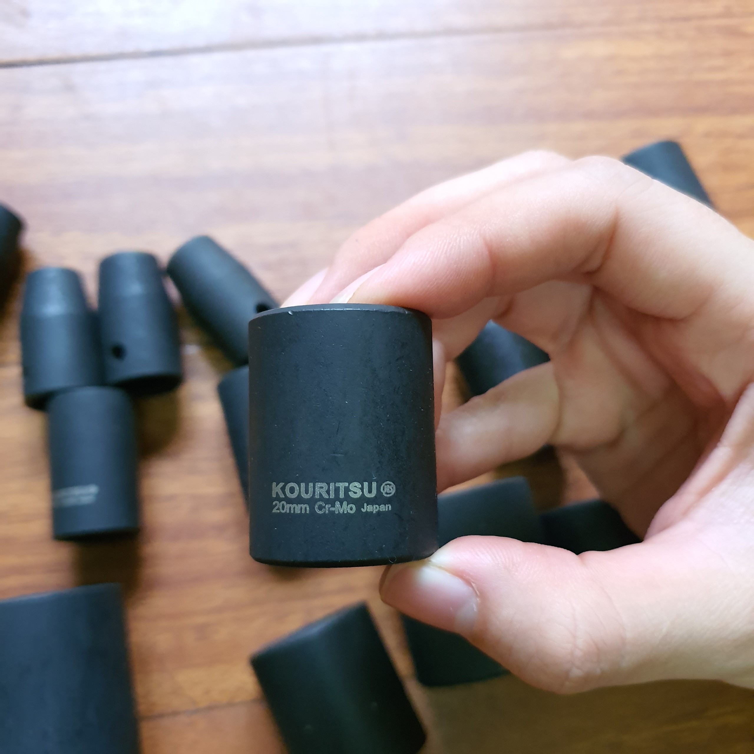 Khẩu đen ngắn đầu 1/2 inch Nhật Bản Kouritsu thép - Tuýp 1/2 ngắn (Bán Lẻ)