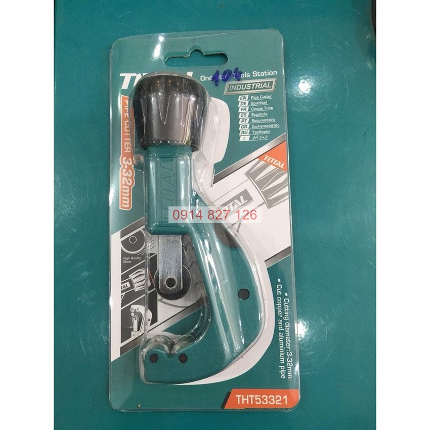 Dao cắt ống đồng và nhôm Total THT53321 dụng cụ cắt ống 178mm hợp kim cao cấp chống rỉ sét
