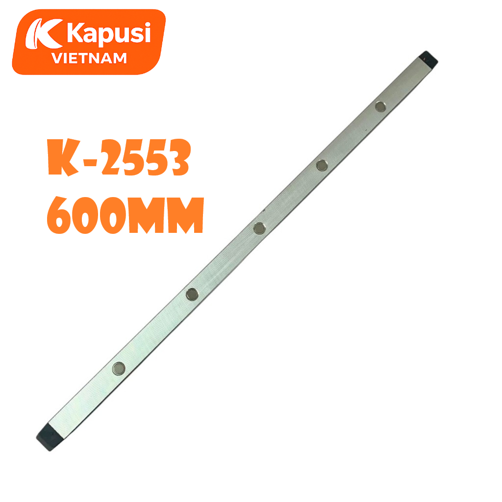 THƯỚC THỦY CAO CẤP CÓ TAY HÍT 600mm KAPUSI K-2553 – NHÔM ĐÚC, NAM CHÂM NEODYMIUM, ĐO NGANG DỌC NGHIÊNG, BH 12 tháng