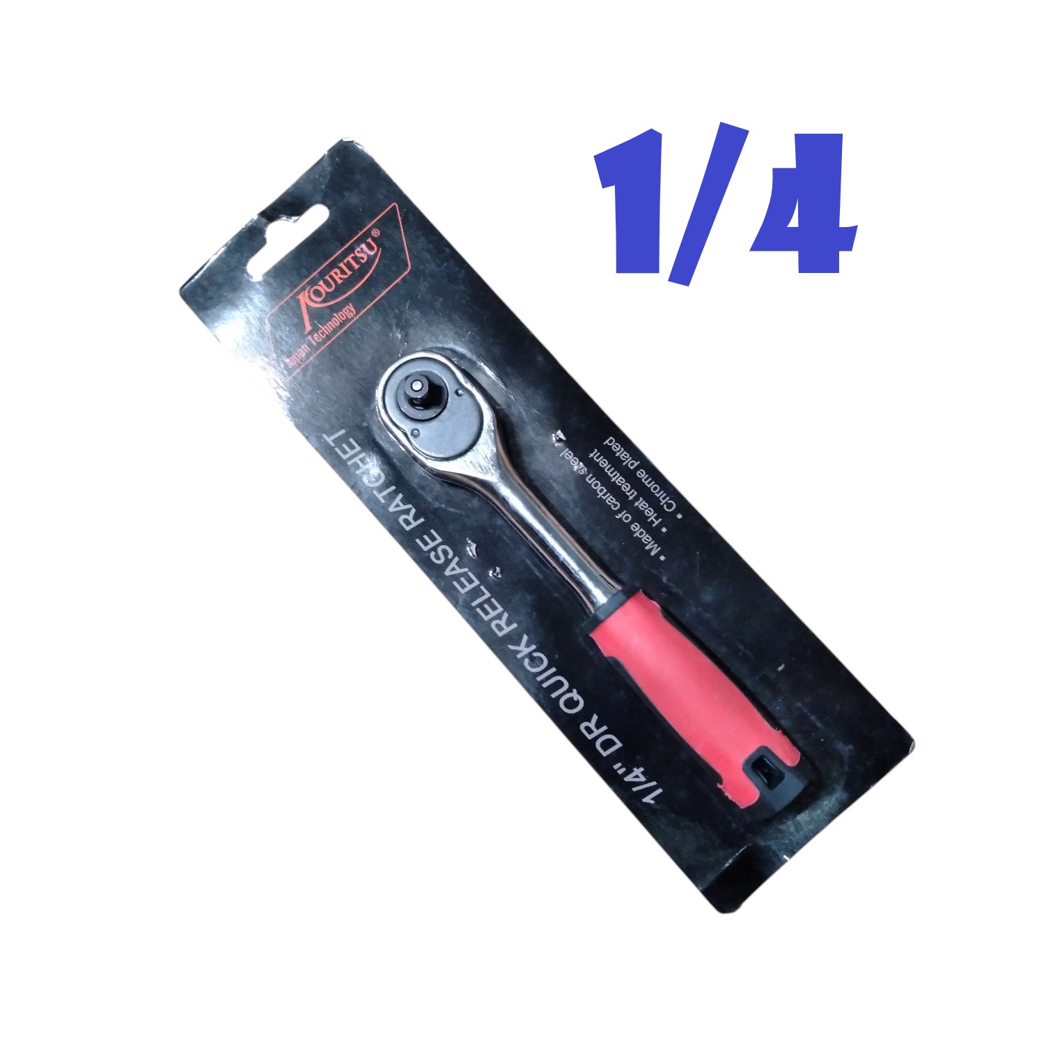 Cần Siết Tự Động KOURITSU 1/4" Hoặc 3/8" Thép Cr-V Cứng Cáp - Cần Tuýp Siết Đảo Chiều Có Nút Nhấn Tháo Khẩu Nhanh, BH12T
