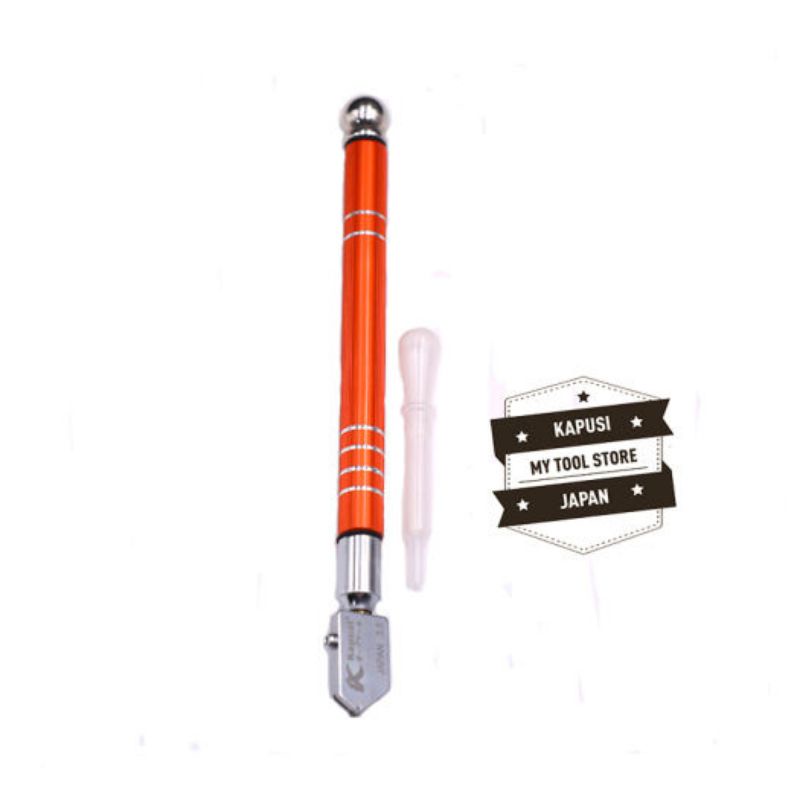 Dao cắt kính K-8737 KAPUSI 4.0MM , cán hợp kim cao cấp, dài 180mm, Cắt kính dày 2 - 19MM