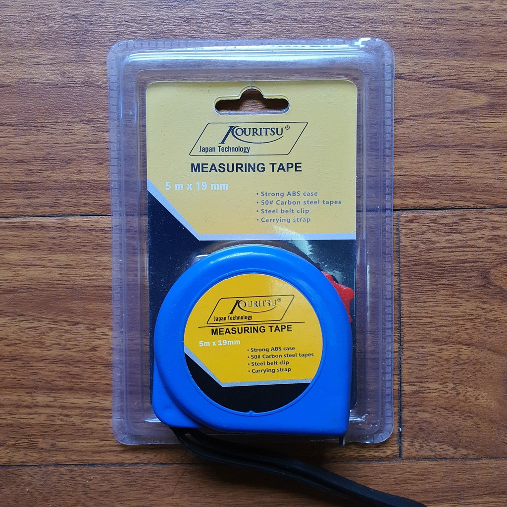 Thước Kéo KOURITSU Cao Cấp 5 Mét 8 Mét Chống Rơi Rớt hiết Kế Khóa Tự Động Dây Thép Chống Trầy Vạch Chia Rõ Ràng, BH 12T