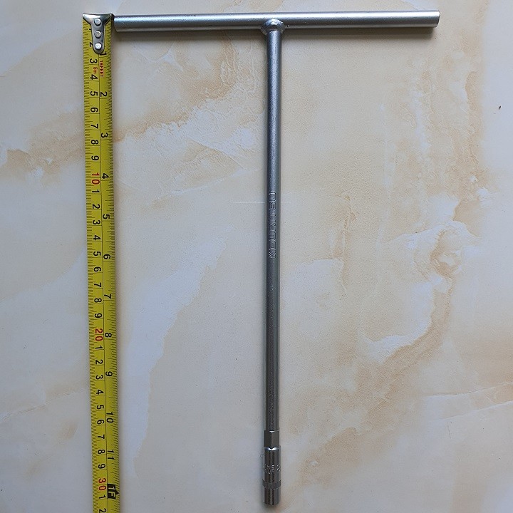 Tay Vặn Chữ T Đầu Tuýp Lục Giác KOURITSU Thân Thép Chống Gỉ Sét Đủ Cỡ Từ 8mm Đến 19mm, BH 12 Tháng