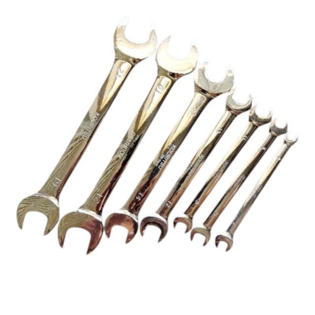 Cờ Lê Hai Đầu Mở KOURITSU Thép Hợp Kim Cr-V Cứng Cáp - Cờ Lê Cầm Tay Đủ Kích Thước Từ 6x7mm Đến 22x24mm, BH12T