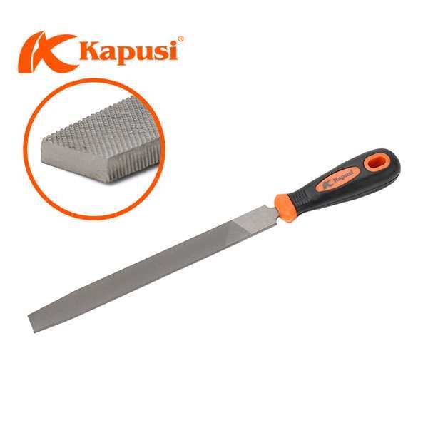 Dũa mài kim loại đa năng tay cầm TPR cao cấp KAPUSI 200mm K-3761 hình tròn, K-3746 bán nguyệt, K-3751 tam giác