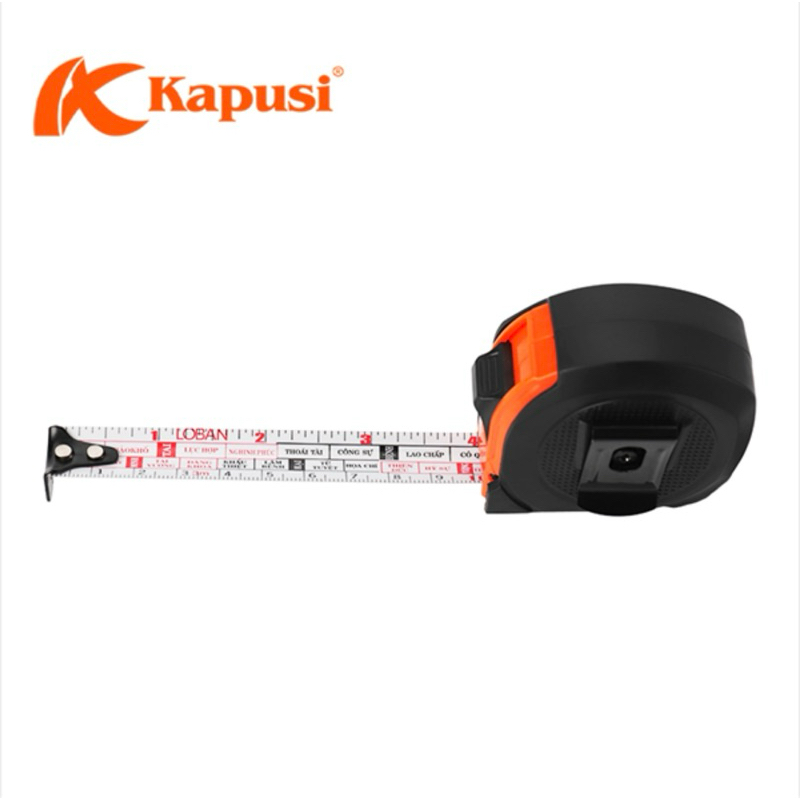 Thước cuộn lỗ ban phong thủy dài 3m - 5m-7.5m hãng Kapusi