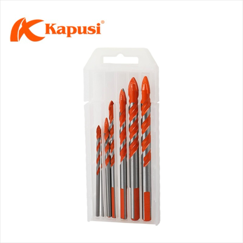 Hộp 7 mũi khoan đa năng Kapusi Nhật Bản các gồm các cỡ 3, 4, 5, 6, 8, 10, 12mm