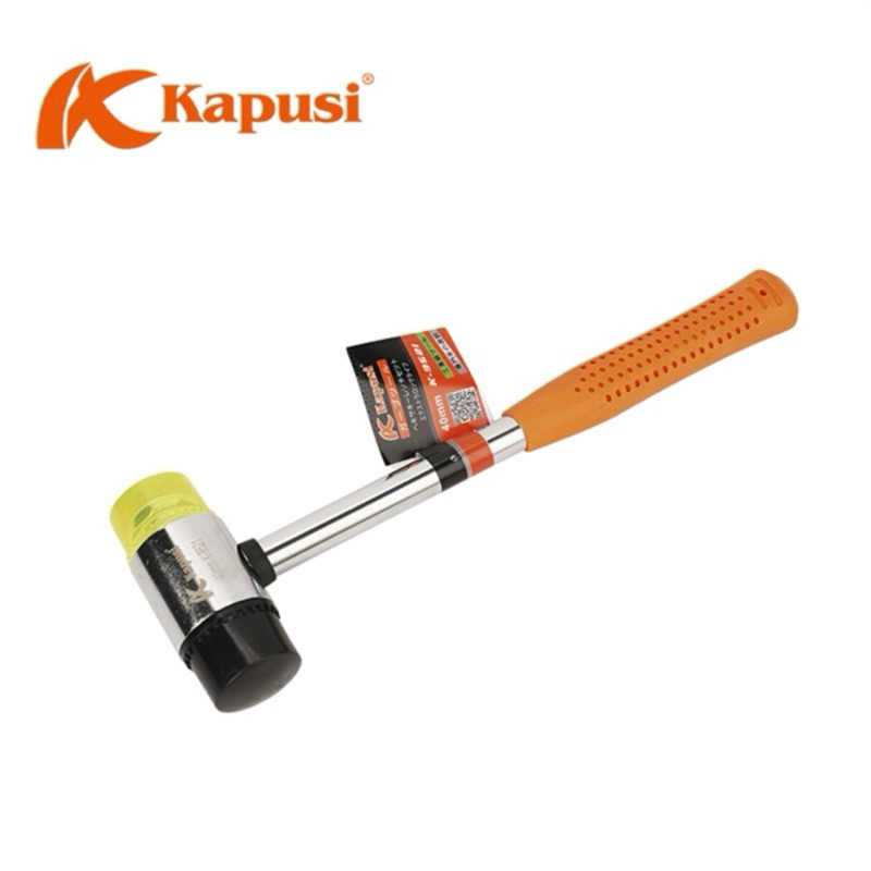 Búa 2 đầu cao su và nhựa K-9518, K-9519, K-9520, K-9521 KAPUSI, gồm nhiều cỡ 25mm- 30mm- 35mm- 40mm
