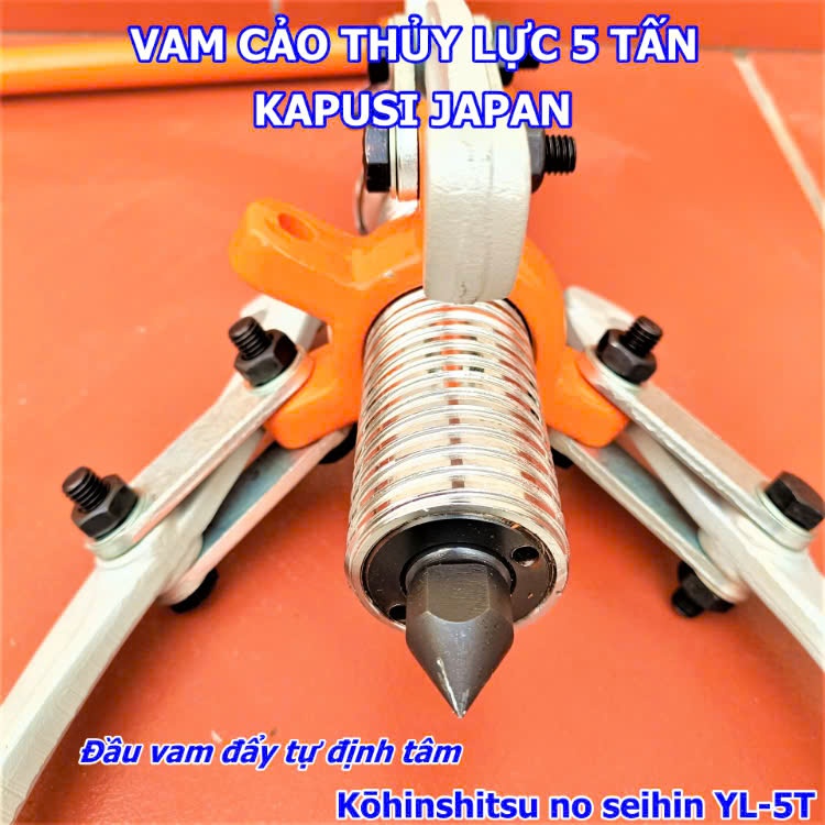 Cảo Thuỷ Lực 3 Chấu Tháo Vòng Bi, Lực Đẩy Kéo 5-10 Tấn K-0609 K-0610 KAPUSI