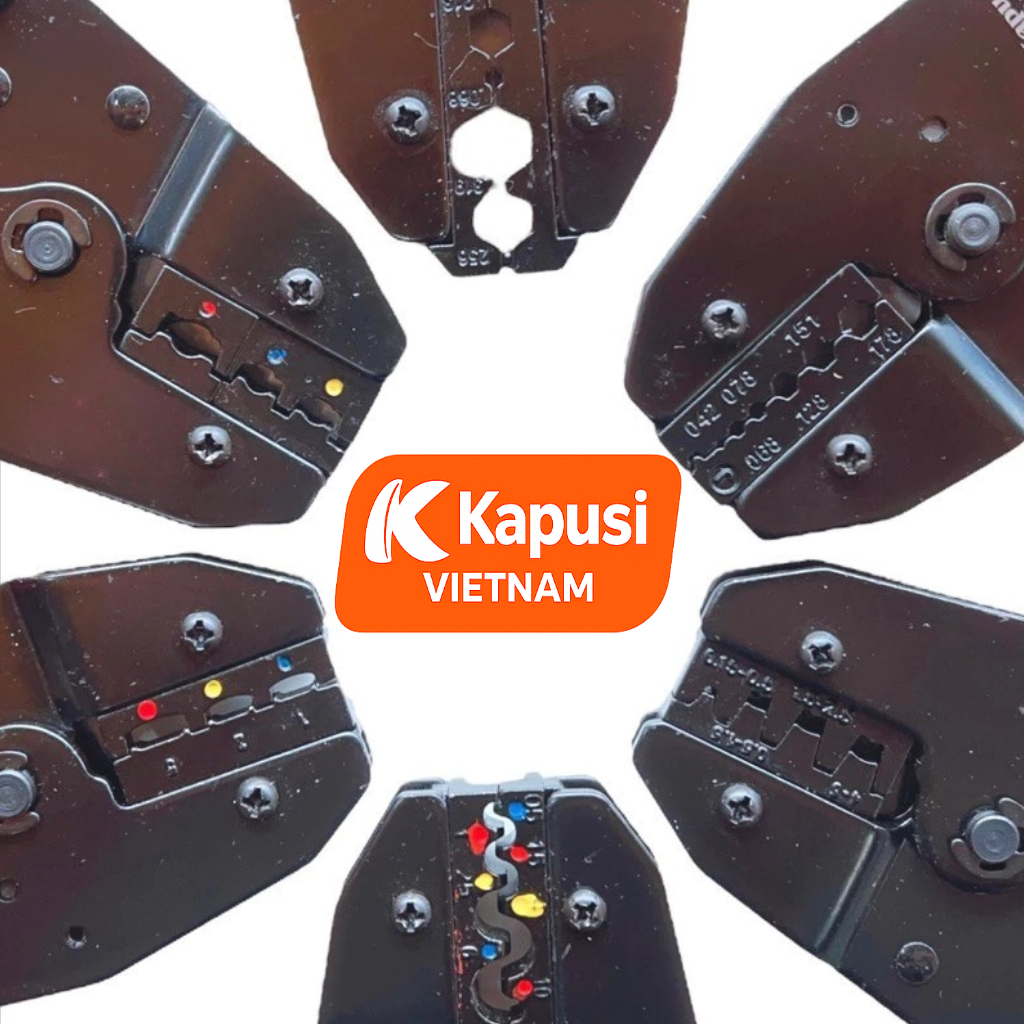 Kìm Bấm Cốt Kapusi Chính Hãng K-9121 – K-9126 | Thép Cr-V Cộng Lực | Bấm Cos Chuẩn Xác, Bền Bỉ, Bh 12 tháng