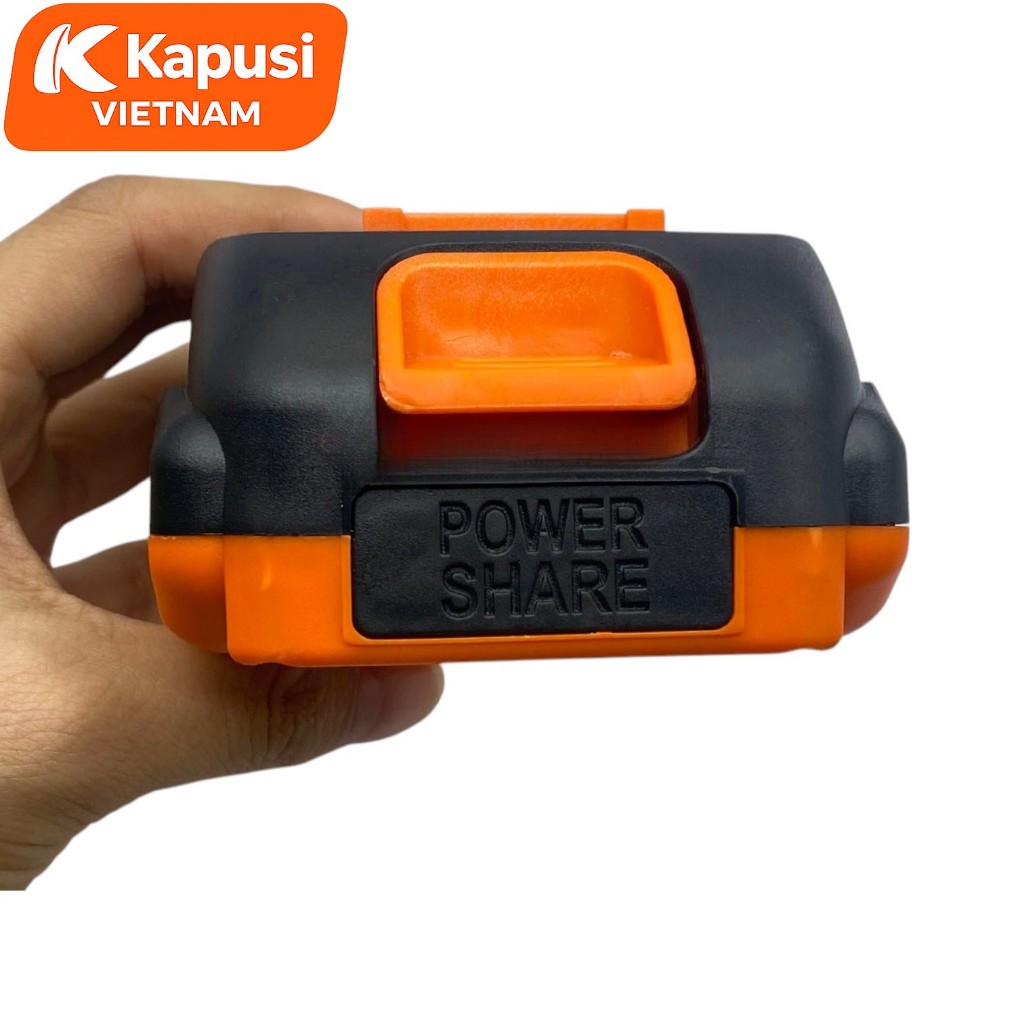 Pin Năng Lượng 21V Kapusi Chính Hãng 2.0Ah 3.0Ah 4.0Ah 6.0Ah - Mạch Bảo Vệ Tự Ngắt - Chân Phổ Thông M21