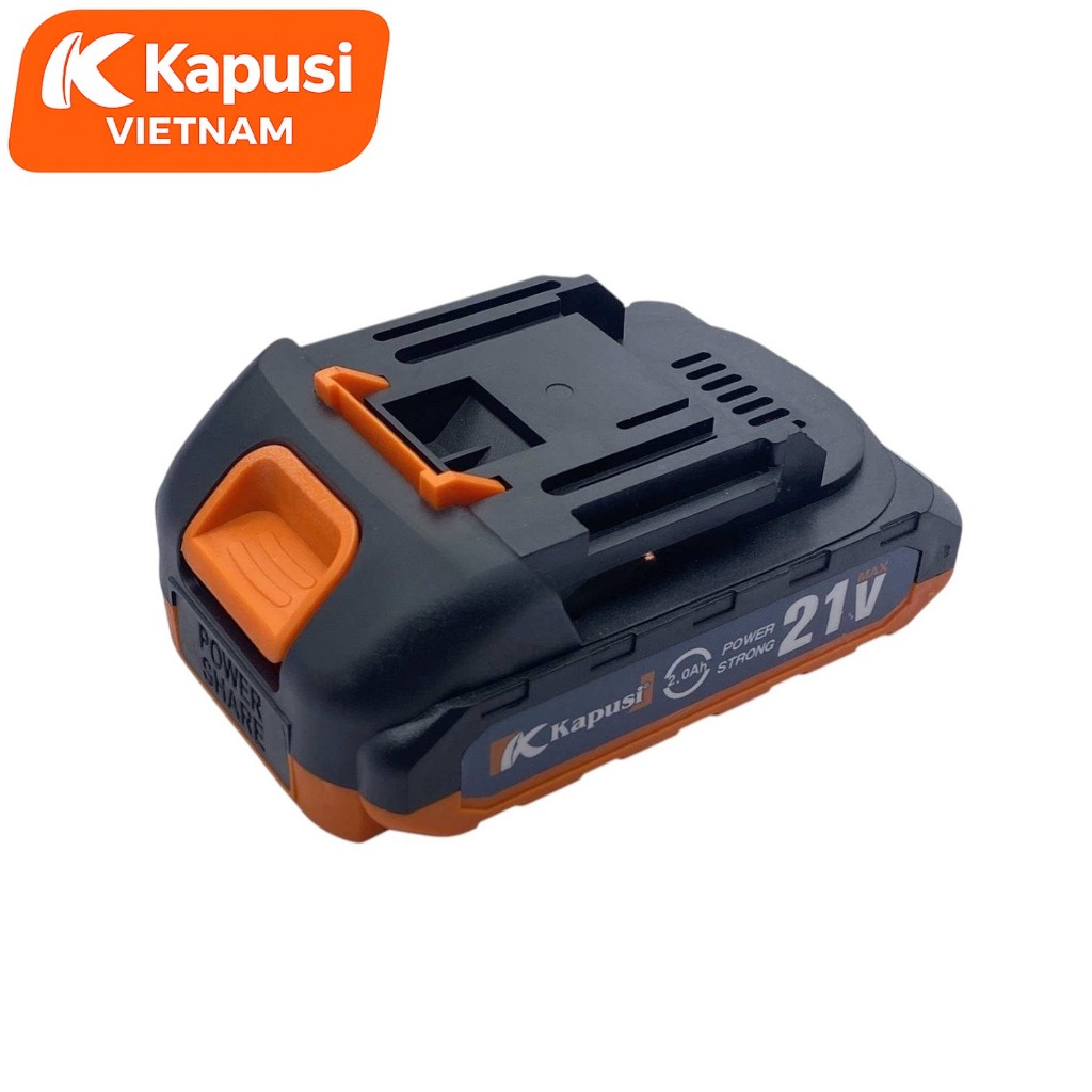 Pin Năng Lượng 21V Kapusi Chính Hãng 2.0Ah 3.0Ah 4.0Ah 6.0Ah - Mạch Bảo Vệ Tự Ngắt - Chân Phổ Thông M21