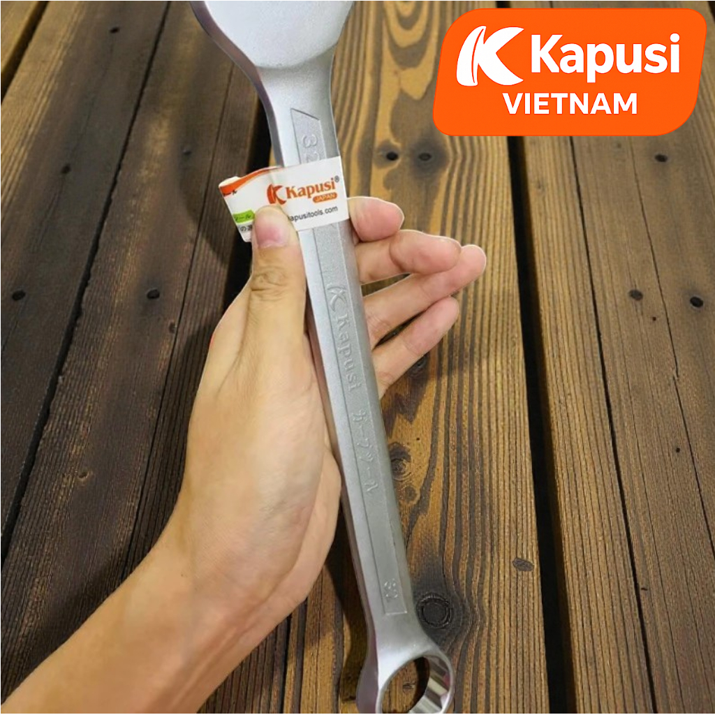 Cờ Lê Vòng Miệng Kapusi Cao Cấp – Thép CR-V Không Rỉ, Siêu Cứng, Siết Mạnh Không Biến Dạng – Size 6–26mm, Bh 12 tháng