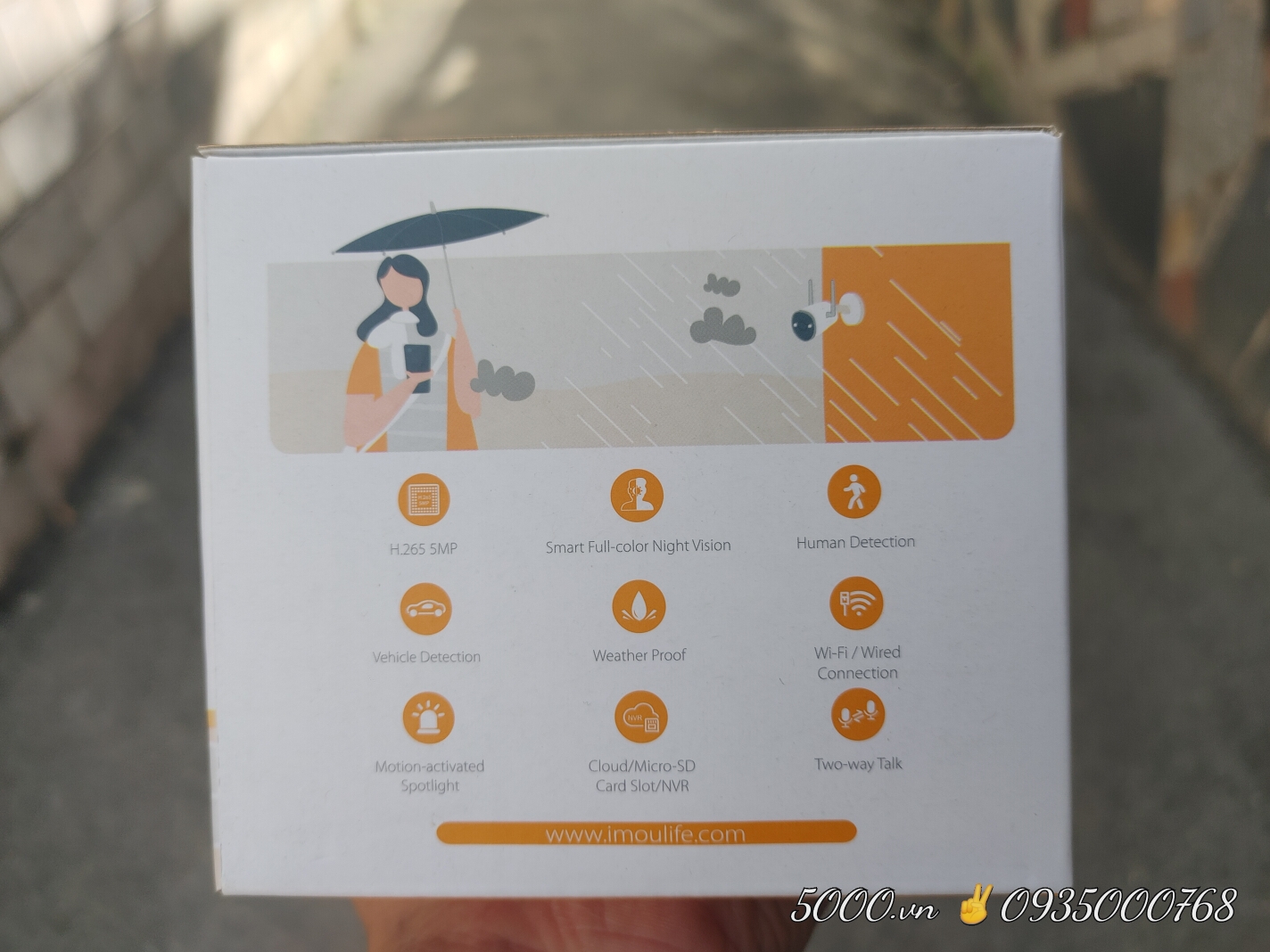 IMOU S3EP-3K - Camera Wifi 5MP Bullet 3 Super | Có màu ban đêm | Đàm thoại 2 chiều I Chống nước IP67 | Dòng thân xịn nhất của hãng
