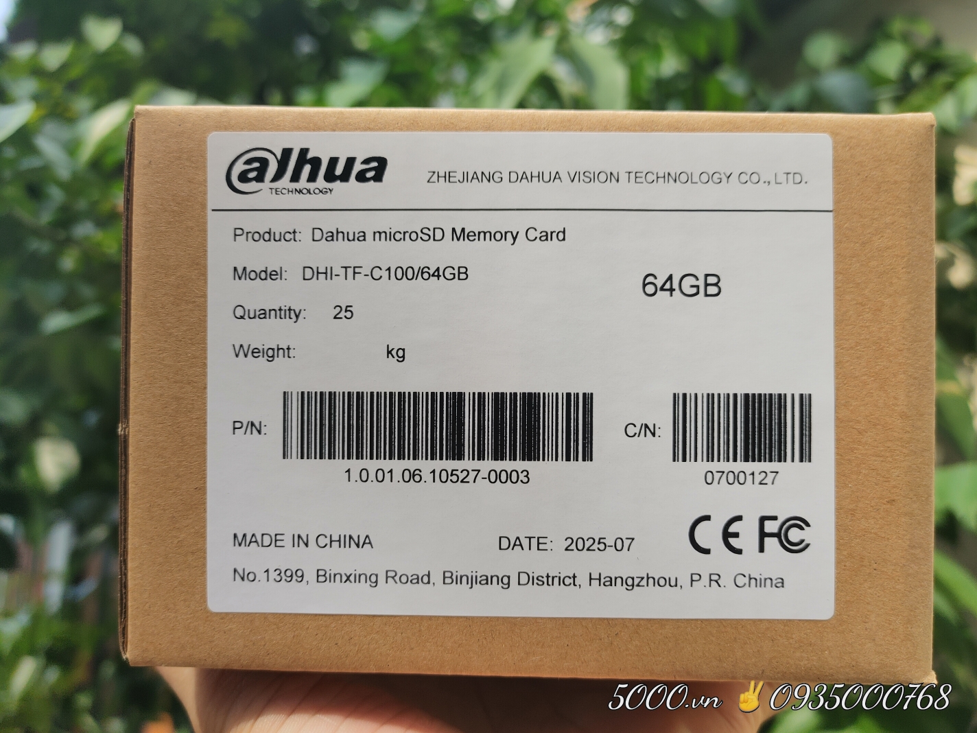 DAHUA 128G - Thẻ nhớ Chính Hãng ✌ Dahua Việt Nam | 7 năm | Thùng 10 Hộp 25c | Tương thích rất tốt với Camera Wifi Dahua