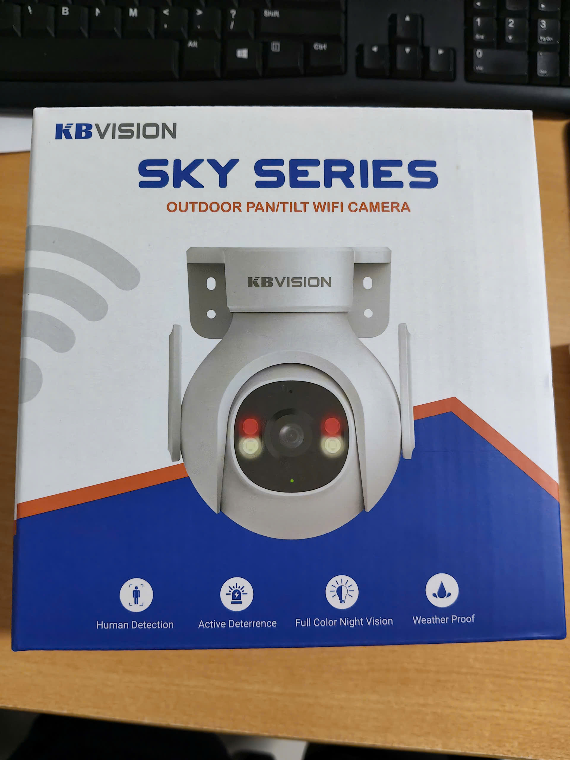 Wifi KABE KX-S5BW 5MP - Camera Wifi OEM từ hãng Dahua, xoay 360 Ngoài trời, Đàm thoại, Bluetooth, báo động đèn còi, tầm nhìn xa 30 mét