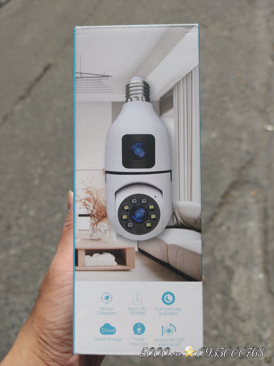 (2) Camera Wi-Fi YOOSEE BÓNG ĐÈN chui E27 tiện lợi (Góc rộng, xoay 360 độ, gọi thoại 2 chiều, có màu ban đêm, thùng 50-100c)