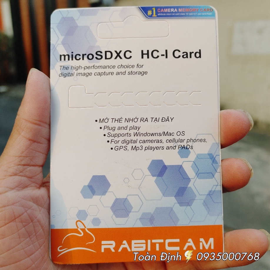 Thẻ nhớ RABIT 64GB - Hàng Chính Hãng | 5 năm | Hộp 70c