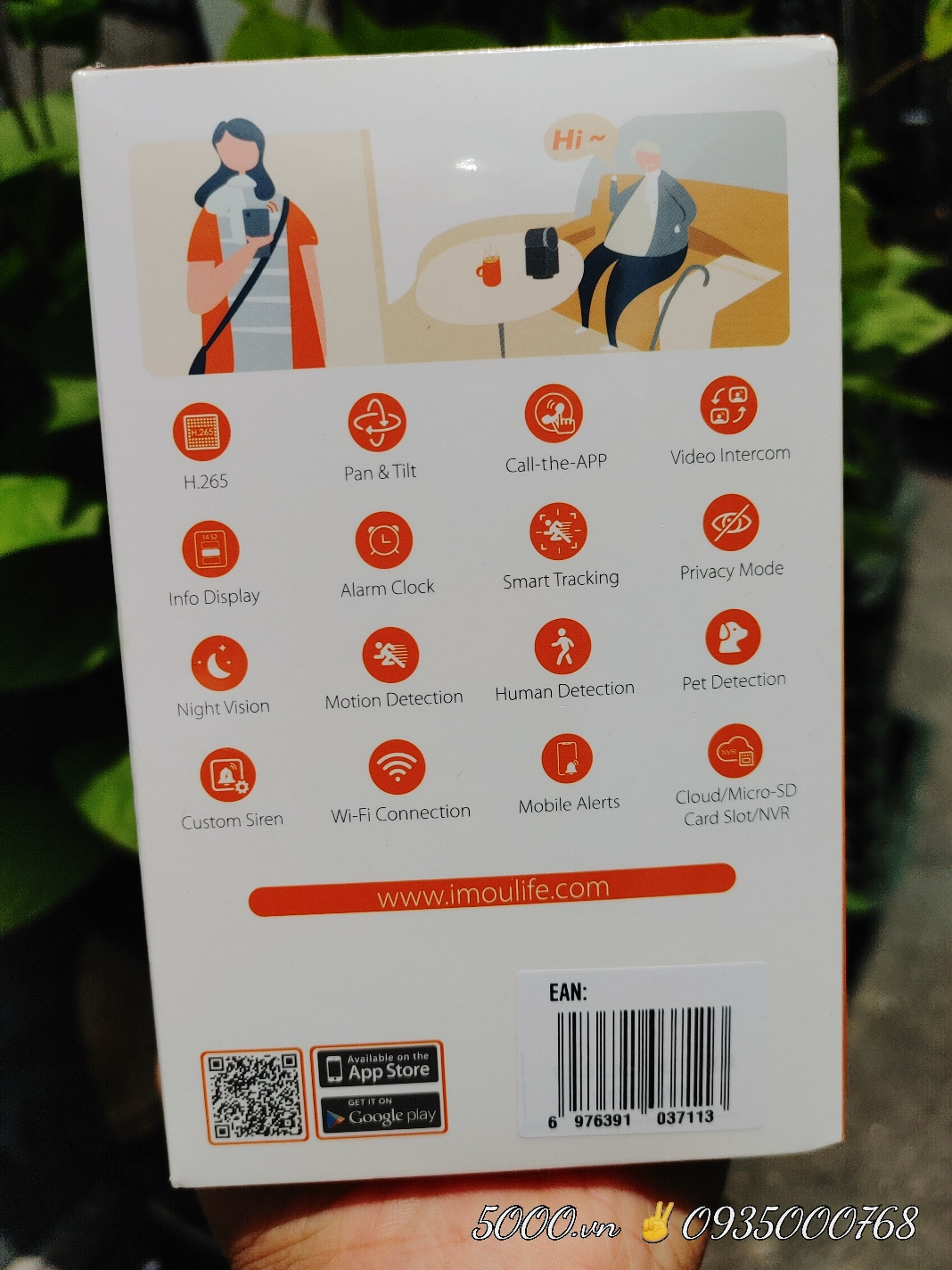 (2) IMOU REX VT 3K 5MP - Camera Wi-Fi có màn hình gọi điện như smartphone S2VP-5M