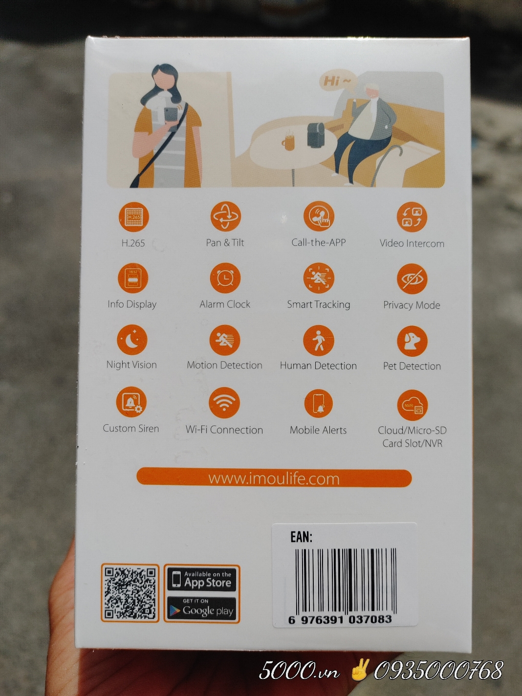 (2) IMOU REX VT 3K 5MP - Camera Wi-Fi có màn hình gọi điện như smartphone S2VP-5M