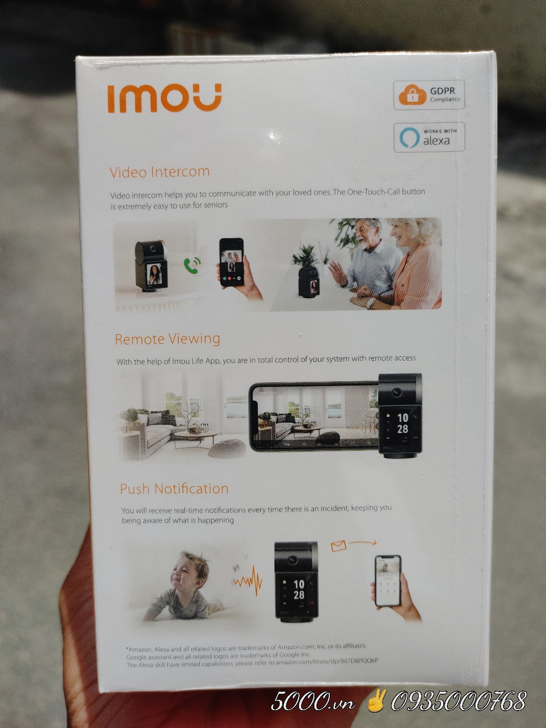 (2) IMOU REX VT 3K 5MP - Camera Wi-Fi có màn hình gọi điện như smartphone S2VP-5M