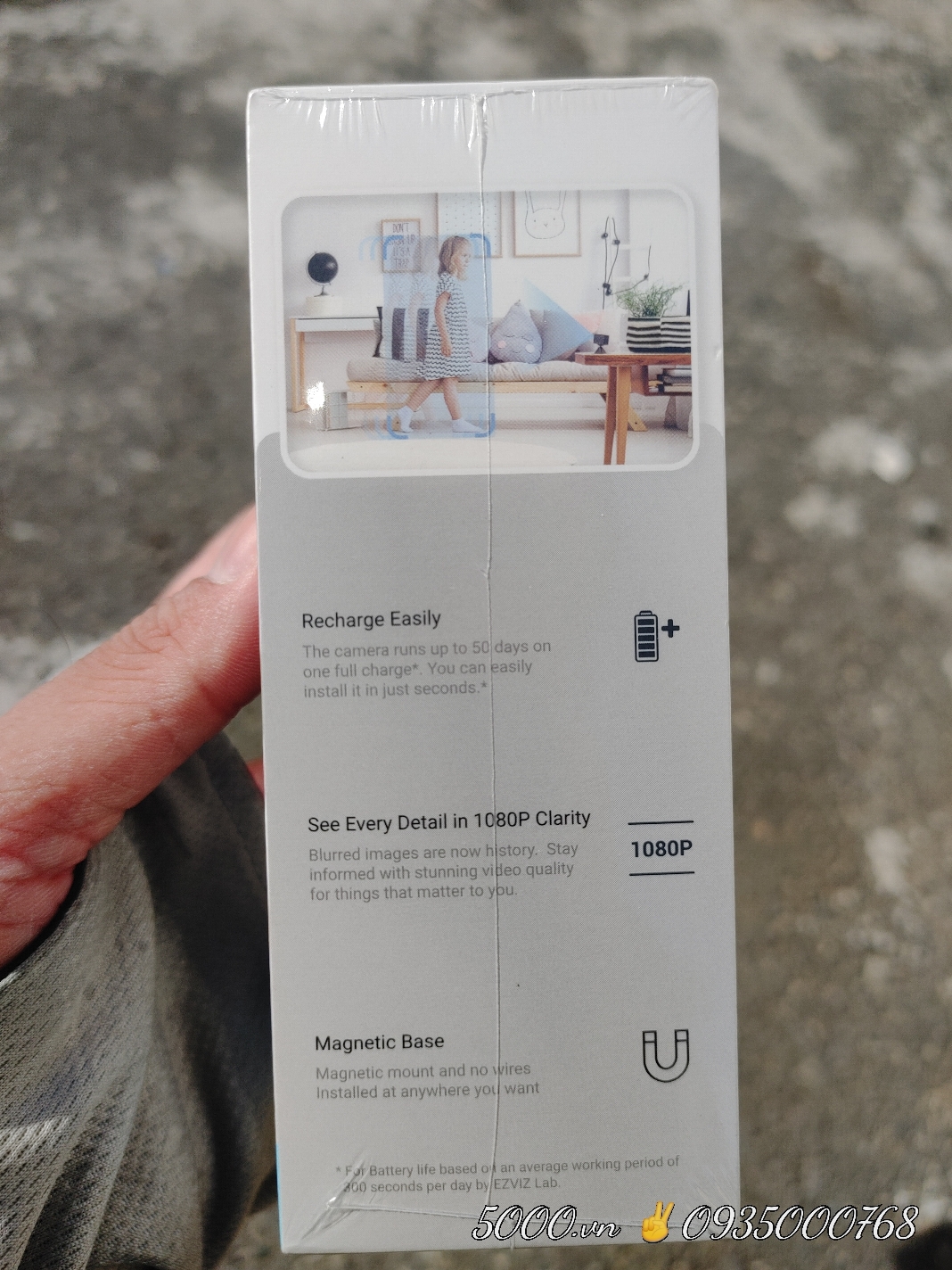 (6) EZVIZ H1C & Cube khác, Camera siêu nhỏ, đế nam châm, Type-C, nhận thẻ 512G, Đàm thoại, góc rộng 108 độ, thùng 36C)