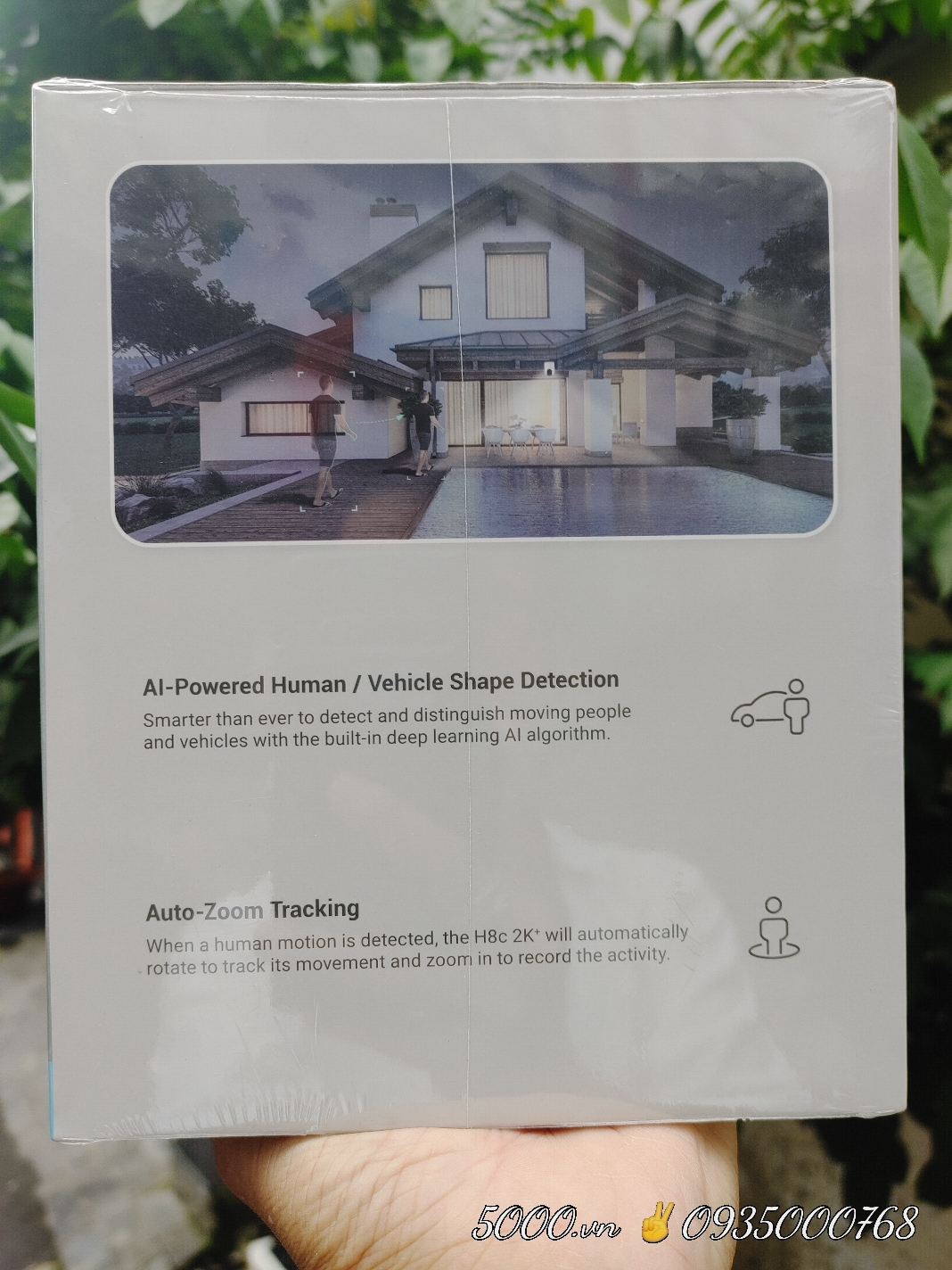 EZVIZ H8C Pro 4MP 2K+ Camera Wifi PTZ ngoài trời, xoay 360 độ, có màu ban đêm, Thùng 12C