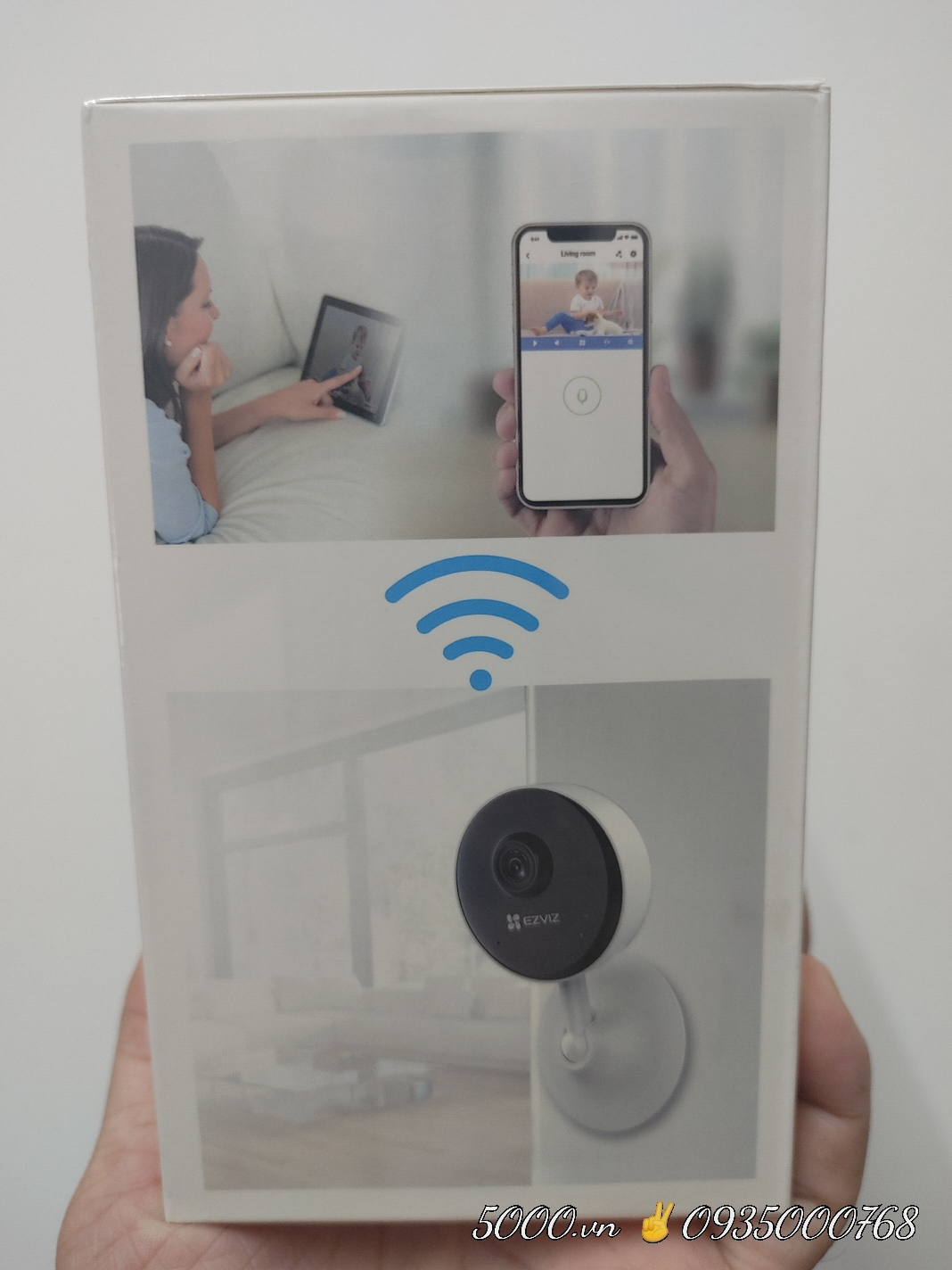 **EZVIZ C1C tròn, camera siêu nhỏ, đế nam châm, Type-C, nhận thẻ 512G, Đàm thoại, góc rộng 108 độ, thùng 36C)