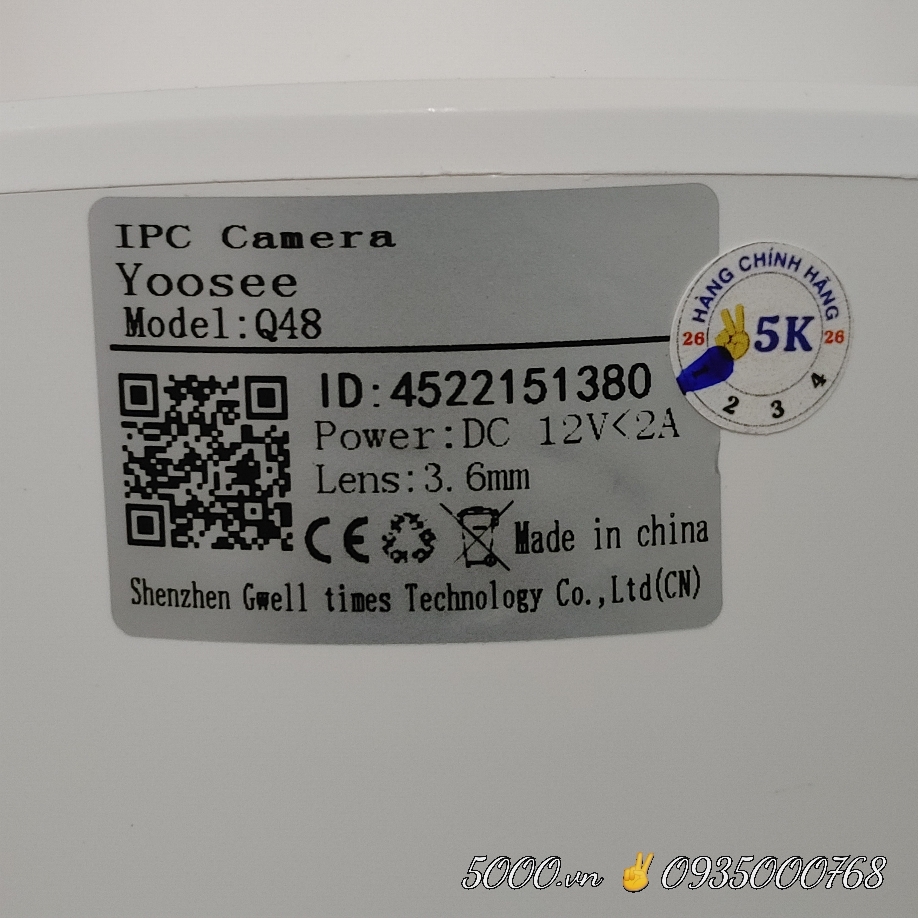 YOO.SEE Q48 - Camera Wi-Fi 4 mắt 3 khung hình, thùng 12 hộp màu.