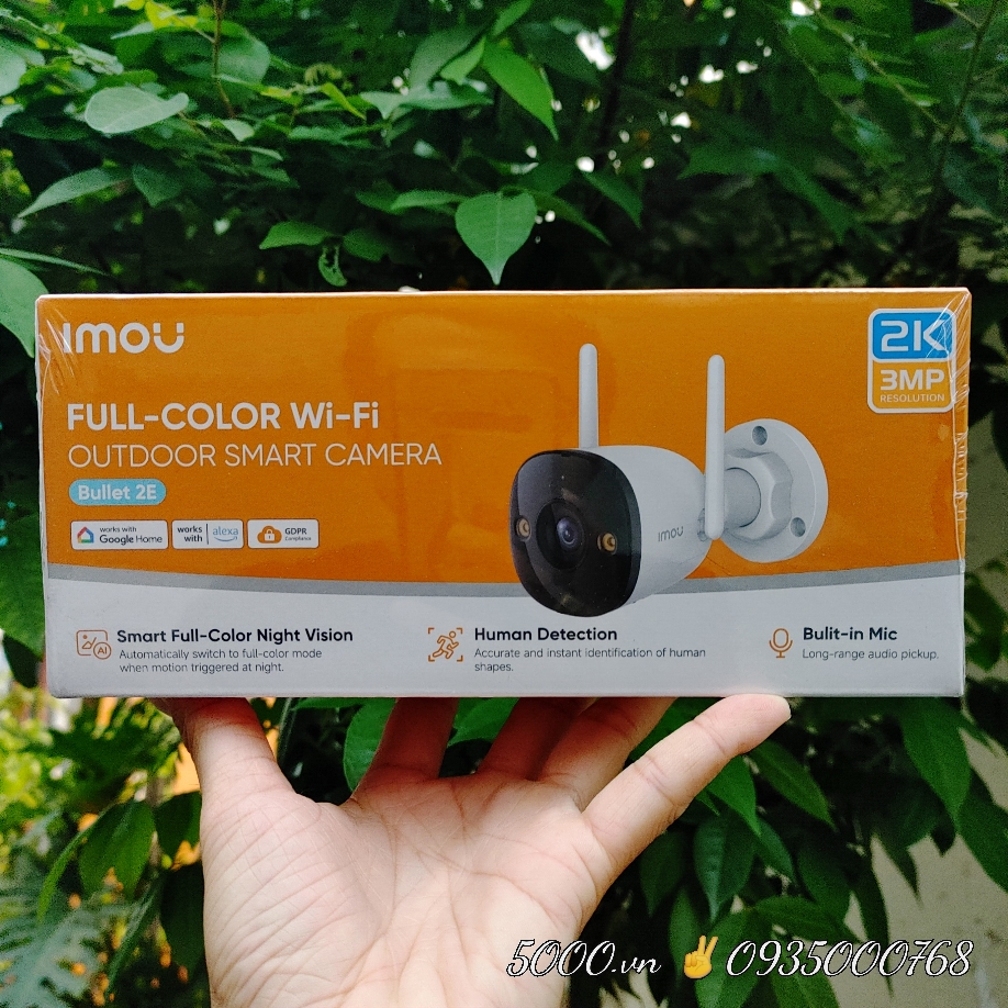 IMOU F32FP 2K 3MP, ban đêm có màu - Camera Wifi 3MP Bullet 2E ngoài trời | Chống nước IP67