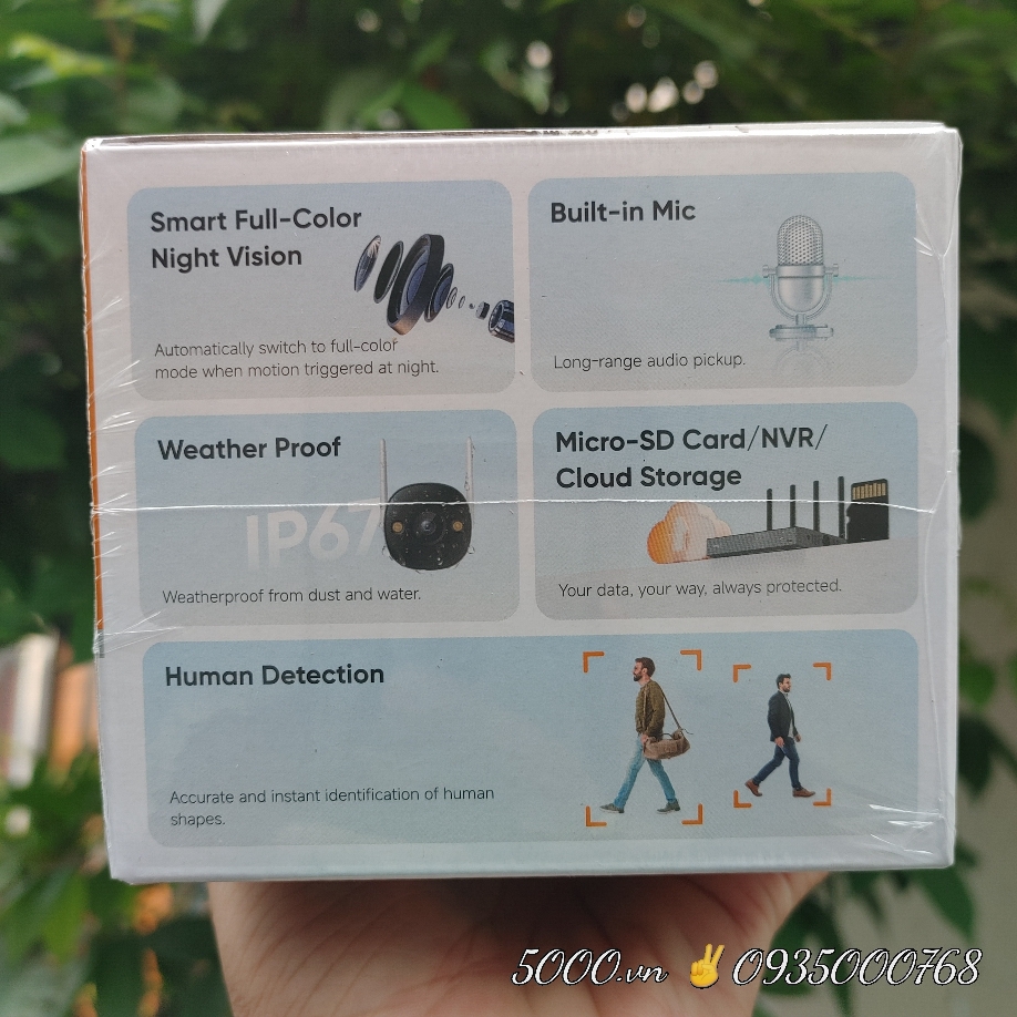 IMOU F32FP 2K 3MP, ban đêm có màu - Camera Wifi 3MP Bullet 2E ngoài trời | Chống nước IP67