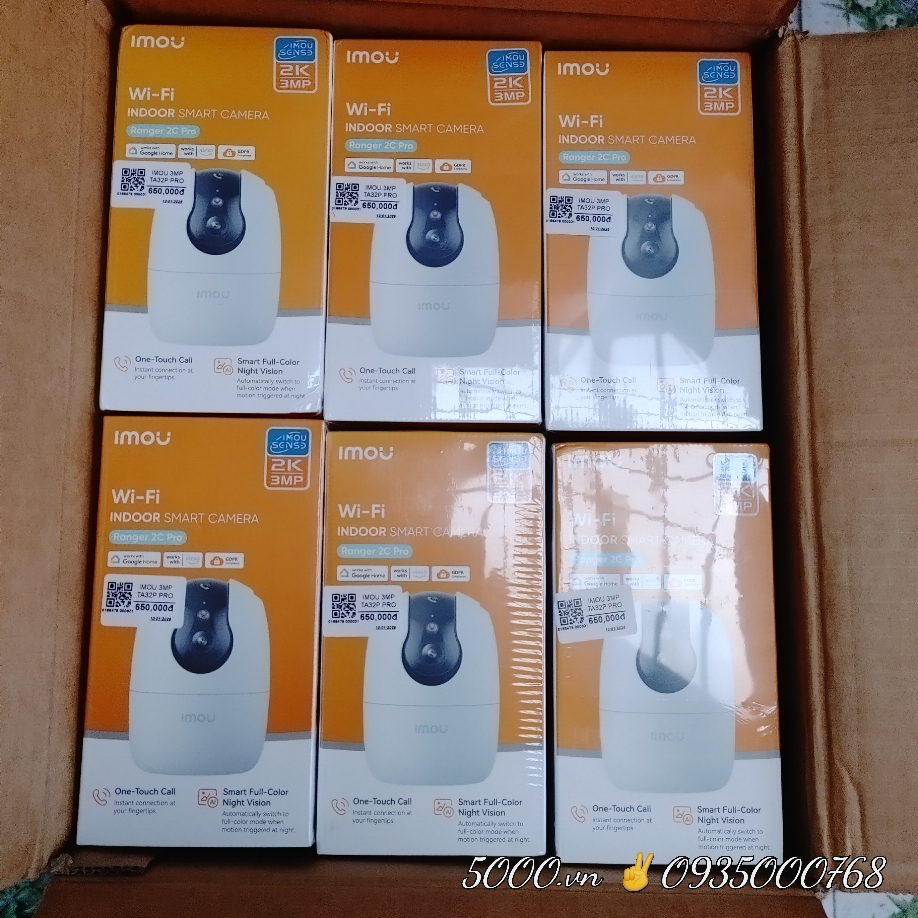 (5.0Ghz) IMOU TA32 PRO MAX 3MP 2K (Ban đêm có màu | LAN 1GB | Wifi 6 | Full Color | Có AOR | Nén H.265 | Nhận thẻ 512GB | Góc siêu rộng hơn | Loa siêu to hơn | Nhận diện Human tốt hơn)