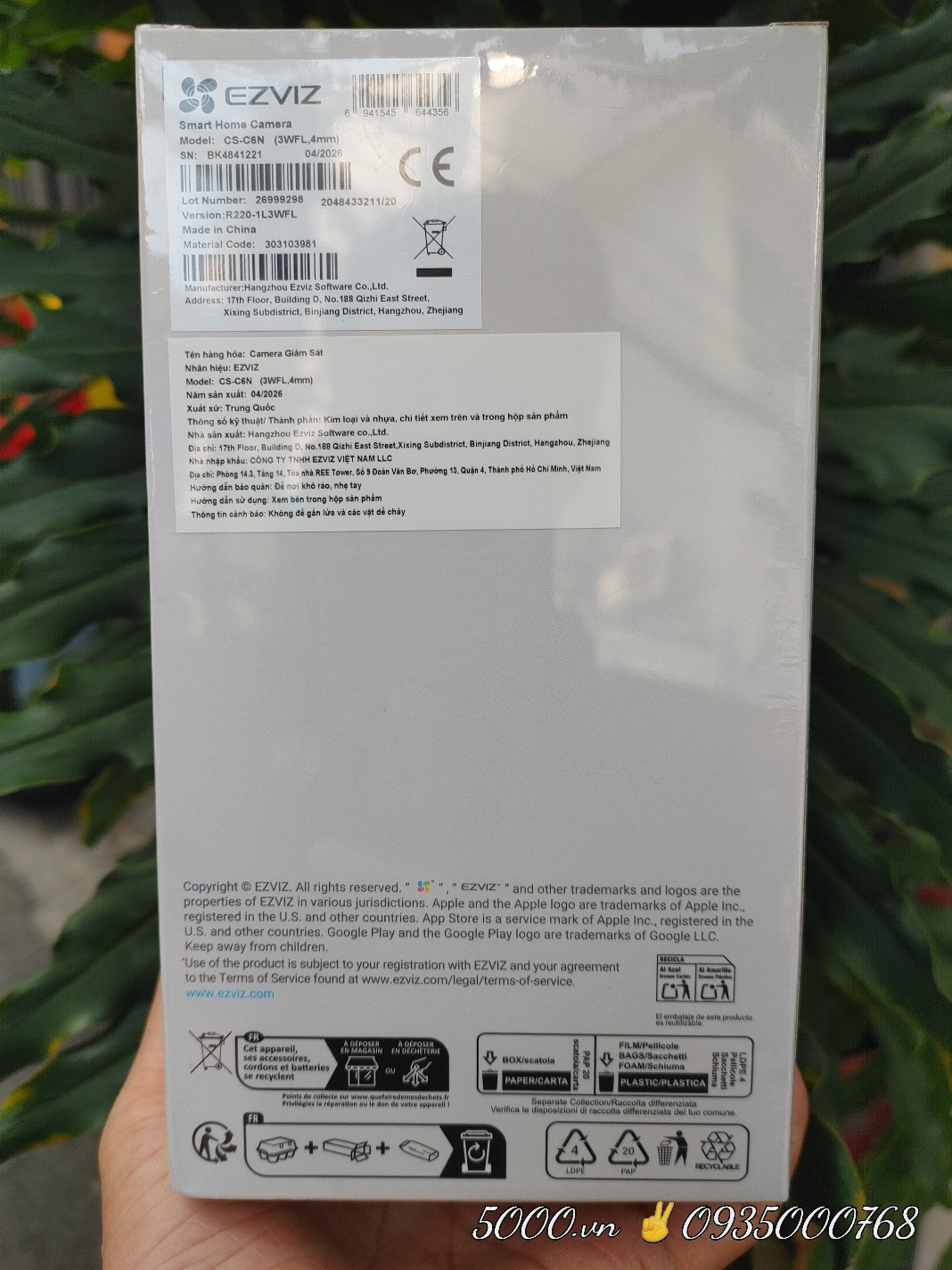 (3) EZVIZ C6N G1 Series  2K | 3K | 4K (Nổi bật với góc nhìn rộng và chống ngược sáng tốt hơn | Ban đêm có Màu | Đàm thoại | Xoay 360 | Thùng 30c)