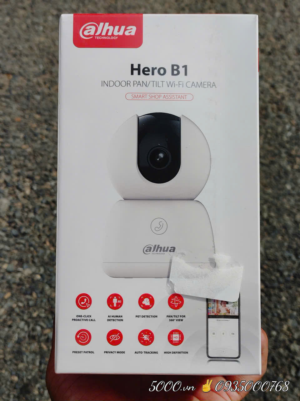 Wifi Dahua H3B  3MP - Hero B1, Xoay 360 trong nhà, Đàm thoại 2 chiều ,Theo dõi chuyển động