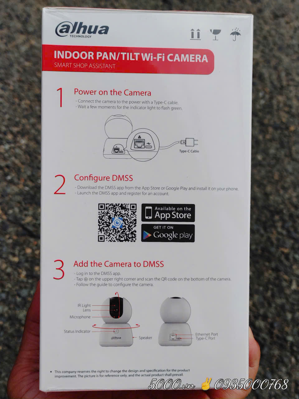Wifi Dahua H3B  3MP - Hero B1, Xoay 360 trong nhà, Đàm thoại 2 chiều ,Theo dõi chuyển động