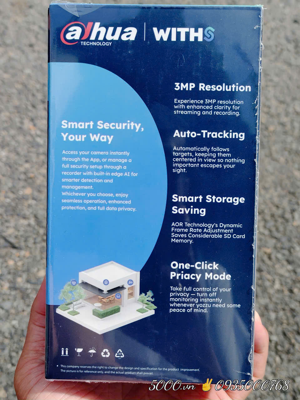 Wifi Dahua H3AS 3MP - Hero A1 | Xoay 360 trong nhà, Đàm thoại 2 chiều ,Theo dõi chuyển động (Tương tự A32 Pro)