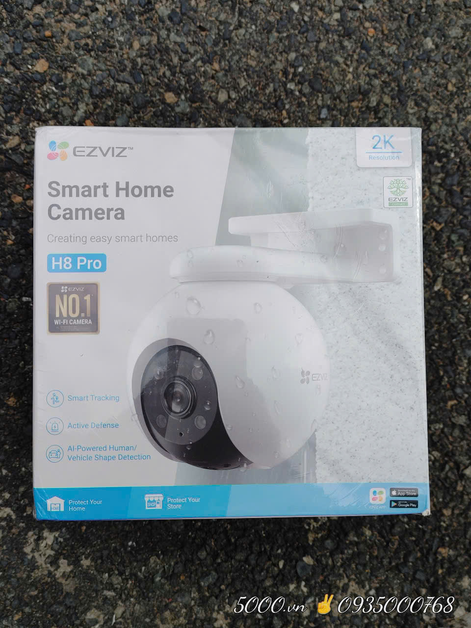 EZVIZ H8 Pro 2K (3MP, Auto-tracking khóa mục tiêu khi phát hiện người với khung hình chuẩn 2K, tốc độ 30fps )
