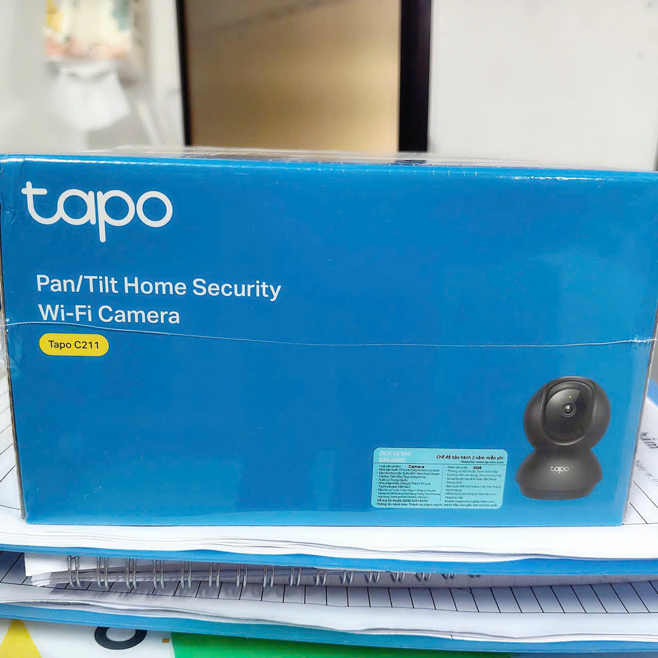 Camera IP Wifi TP-Link TAPO C211 3MP (2304×1296) - Màu đen ngụy trang, ẩn mình vào tường đen