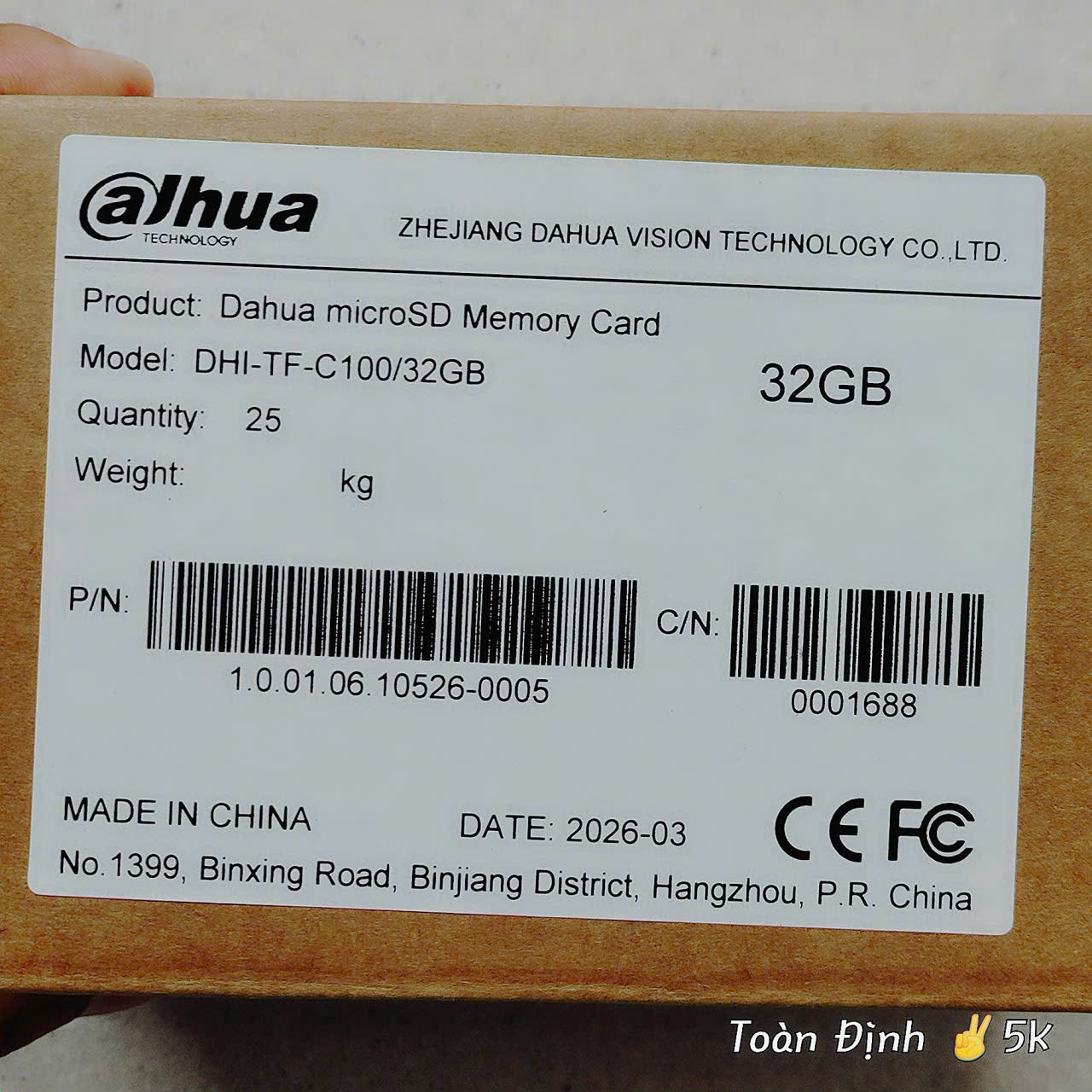DAHUA 32G 95Mbps - Thẻ nhớ Chính Hãng ✌ Dahua Việt Nam | 7 năm | Thùng 10 Hộp 25c | Tương thích tốt với Camera Wifi