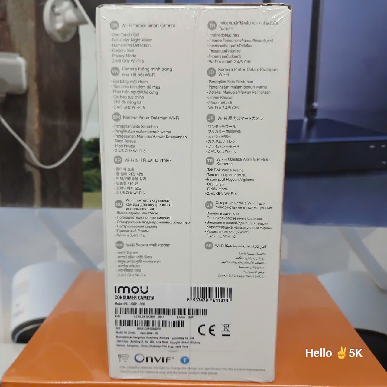 (5.0Ghz) IMOU A32 PRO 2K 3MP - Tem 2026 | Ban đêm có màu | Wifi 2 tần số 2.4 và 5.0Ghz | Có cổng LAN | Nén H.265 | Nhận thẻ 512GB