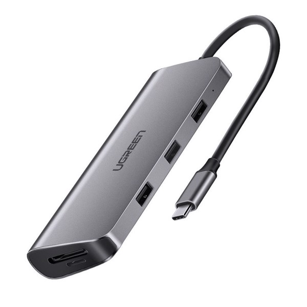 Bộ chuyển đổi USB-C sang 3*USB 3.0+HDMI+RJ45+SD&TF Ugreen (40873)