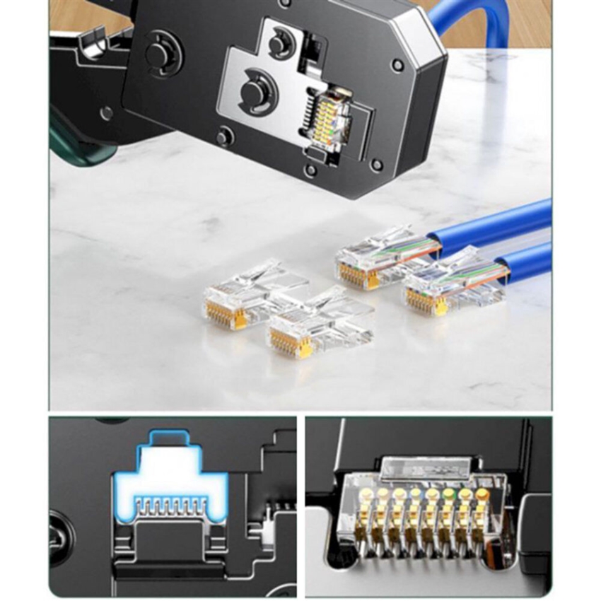 Kìm bấm dây mạng chuẩn RJ45/RJ11 màu đen Ugreen (70683)