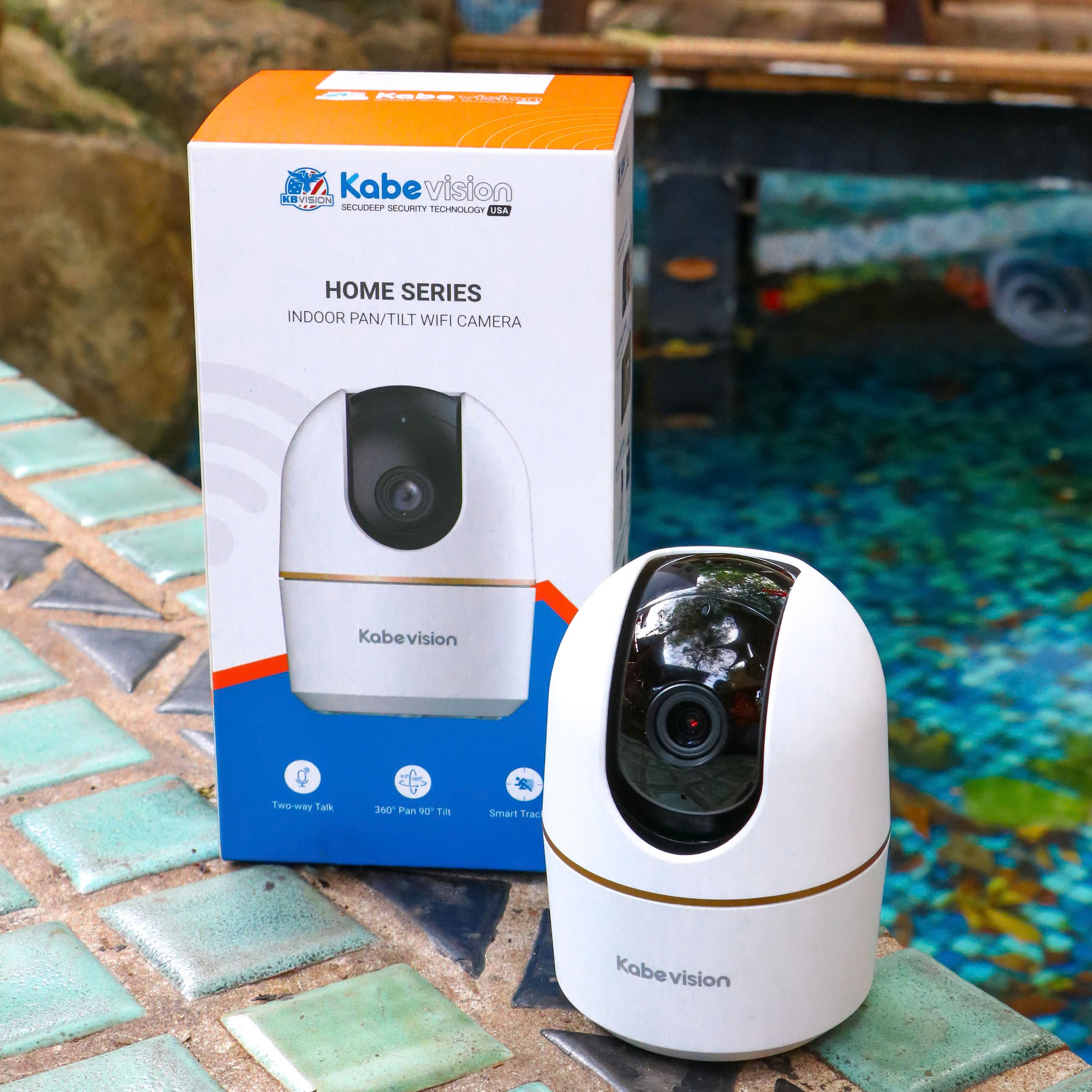KABE A5W 5MP  - Camera Wifi trong nhà | Đàm thoại | Quay quét | Tầm nhìn ban đêm | thùng 30c | App: DMSS - KBVIEW PLUS - KBiVMS - KBVMS Lite