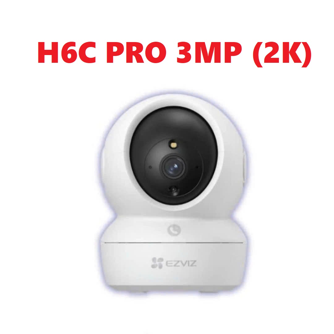 (Kèm thẻ chỉ 399k) EZVIZ H6C Pro 3MP 2K | C6N Pro 3MP 2K - Độ phân giải 2304 × 1296 | Đàm thoại | Quay quét | Có màu ban đêm