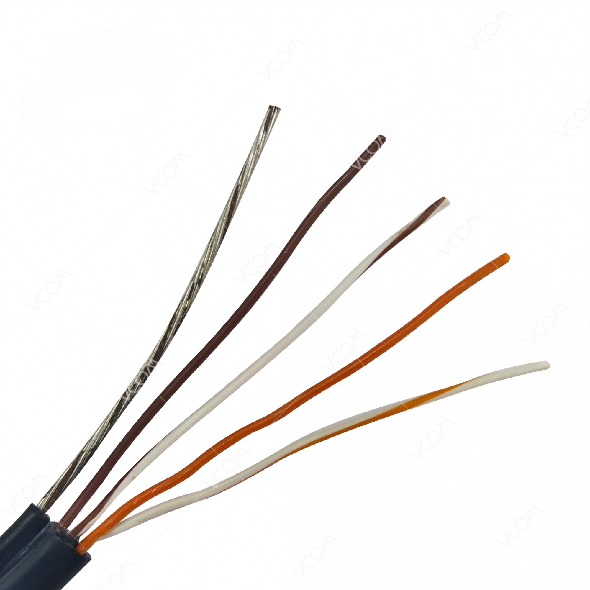 Dây 4 Lõi + Cường Lực ngoài trời - DÂY DROPWIRE CAMERA 2x(2x0.4)Cu + (7x0.33)St-PVC