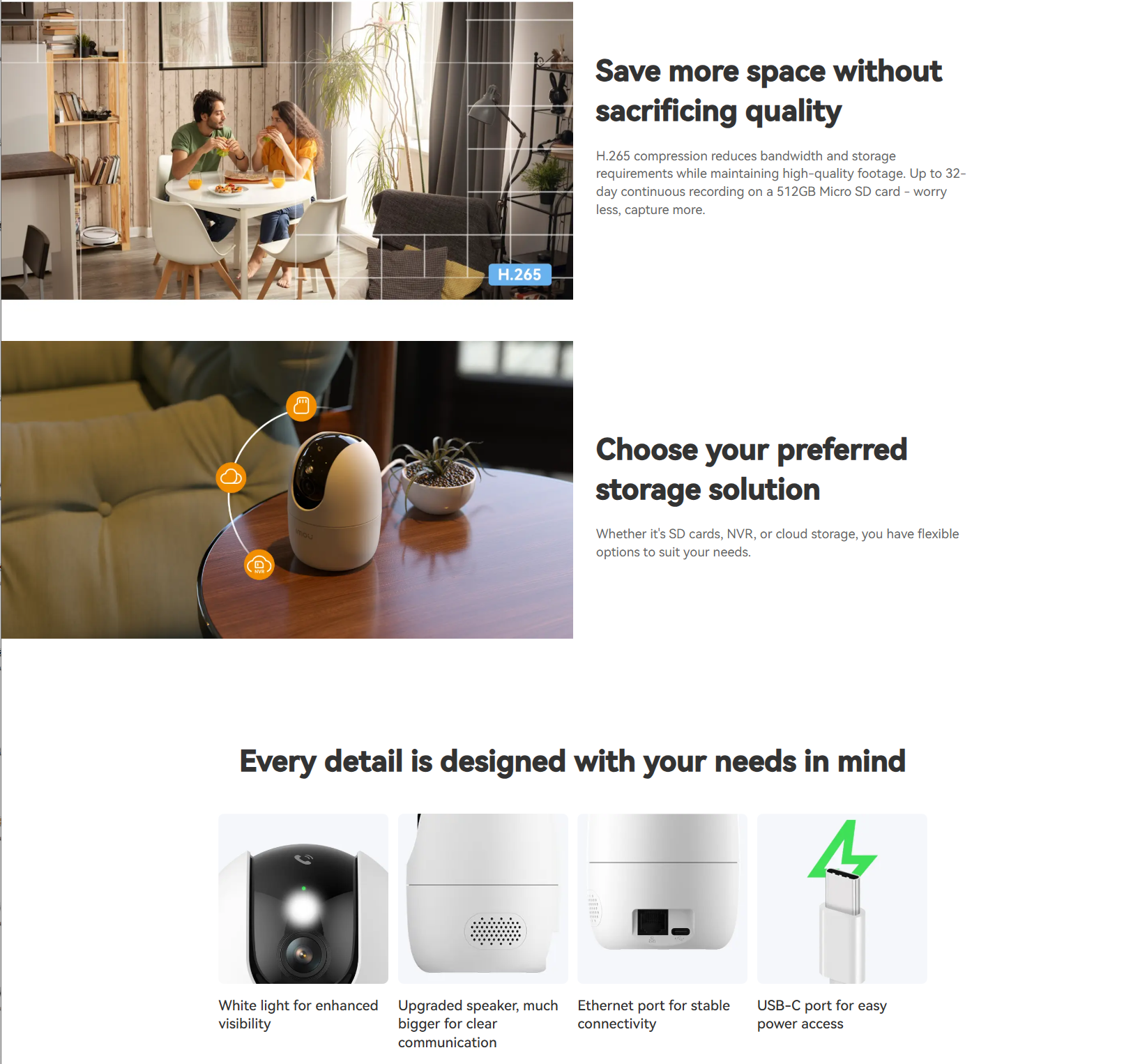 IMOU A52 PRO 5MP (RANGER 2 PRO 3K với: Wifi 6 - 5Ghz | Full Color | AOR | H.265 | 512GB | Góc rộng hơn | Loa to hơn | Nhận diện Human tốt hơn | KLT: 350g)